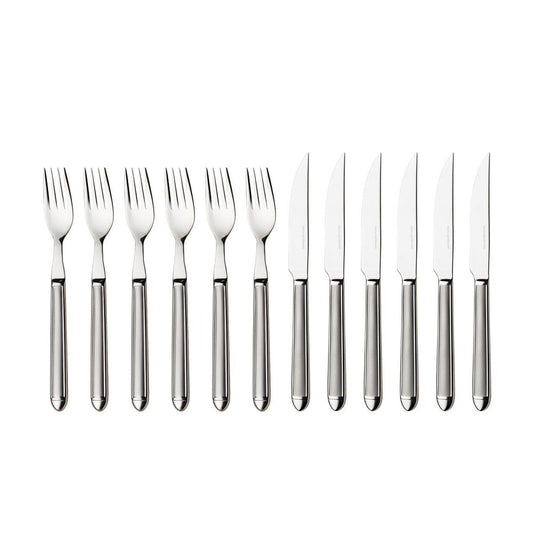 Hardanger Bestikk Nora Steak-Set 12 Teile Edelstahl