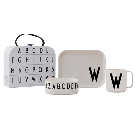 Design Letters Design Letters barnservis set W