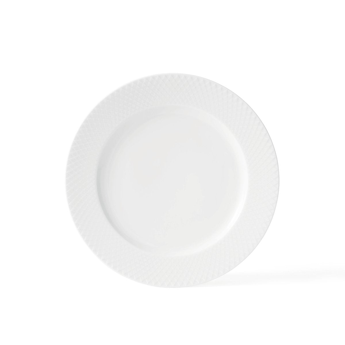 Lyngby Porcelæn Rhombe plate white Ø 27 cm