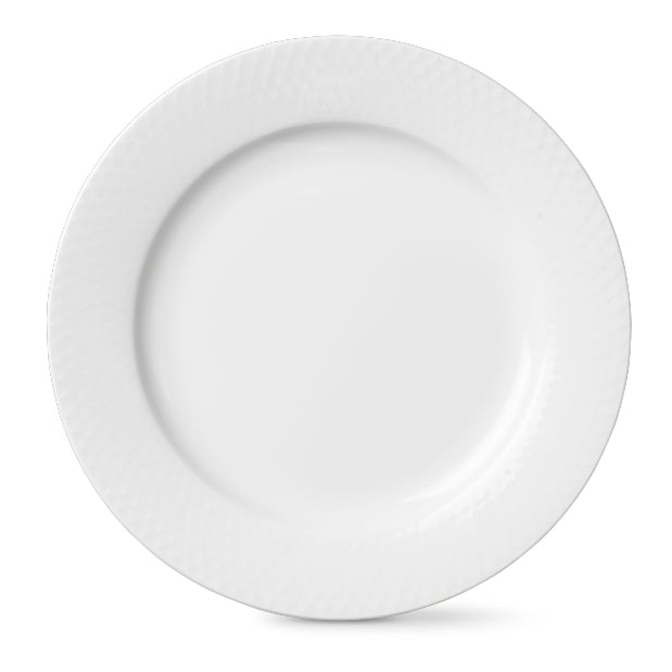 Lyngby Porcelæn Rhombe plate white Ø 23 cm