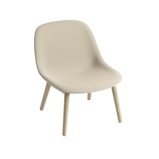 Muuto Fiber Lounge chair with oak legs Steel cut trio 236