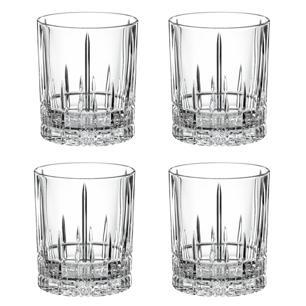 Spiegelau Perfect Serve Whiskey-Glas DOF 37cl , 4er Pack Klar