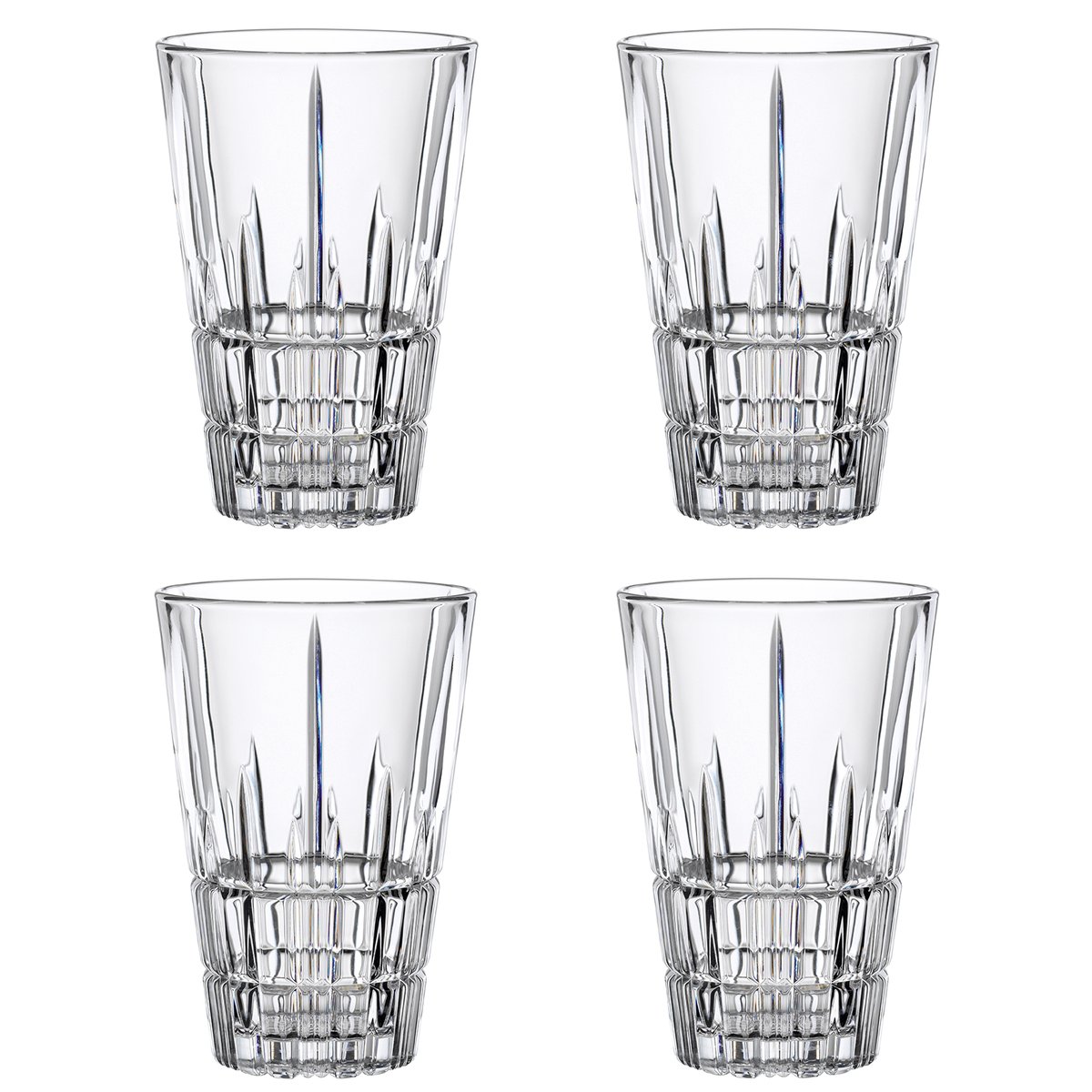 Spiegelau Perfect Serve Latte Macchiato-Glas, 4er Pack Klar