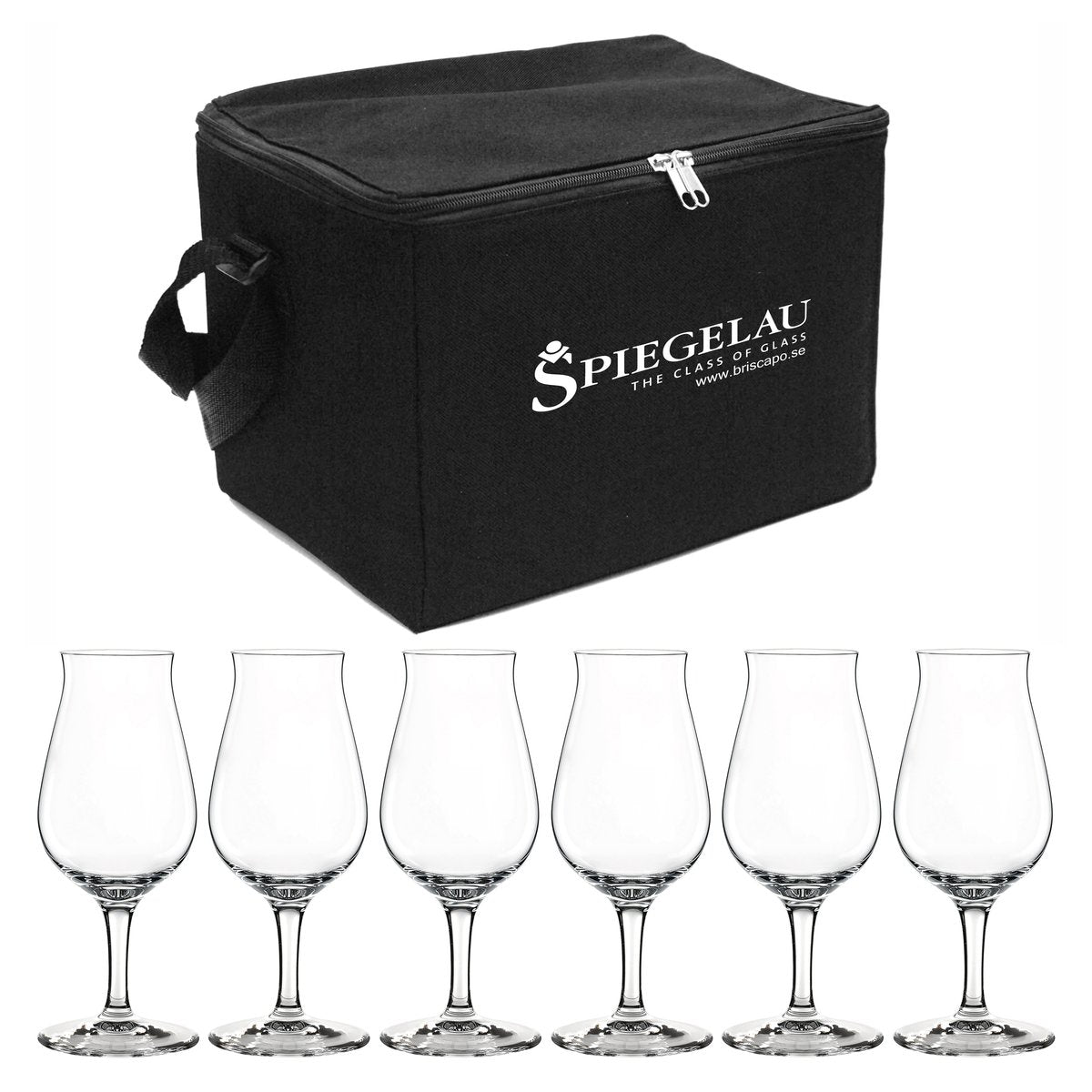 Spiegelau Whiskeysniffer-Glas Tasche inkl 6 Glas Klar