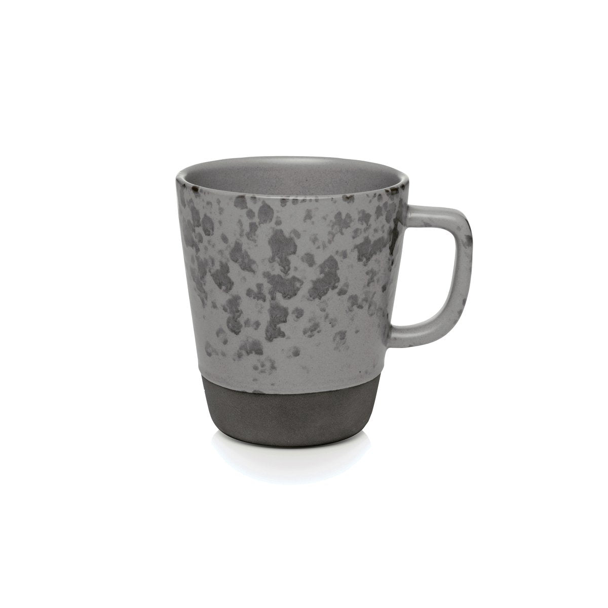 Aida Raw mug with handle 30 cl grey with dots