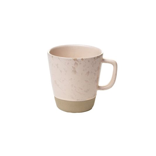 Aida Raw mug with handle 30 cl nude with dots