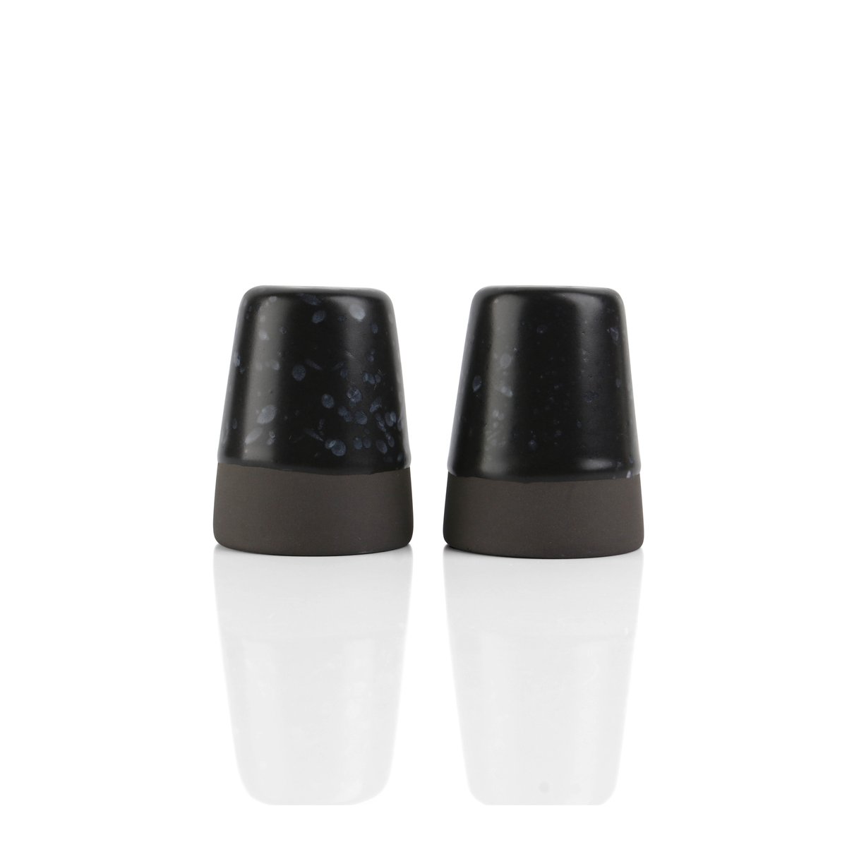 Aida Raw salt and pepper set black