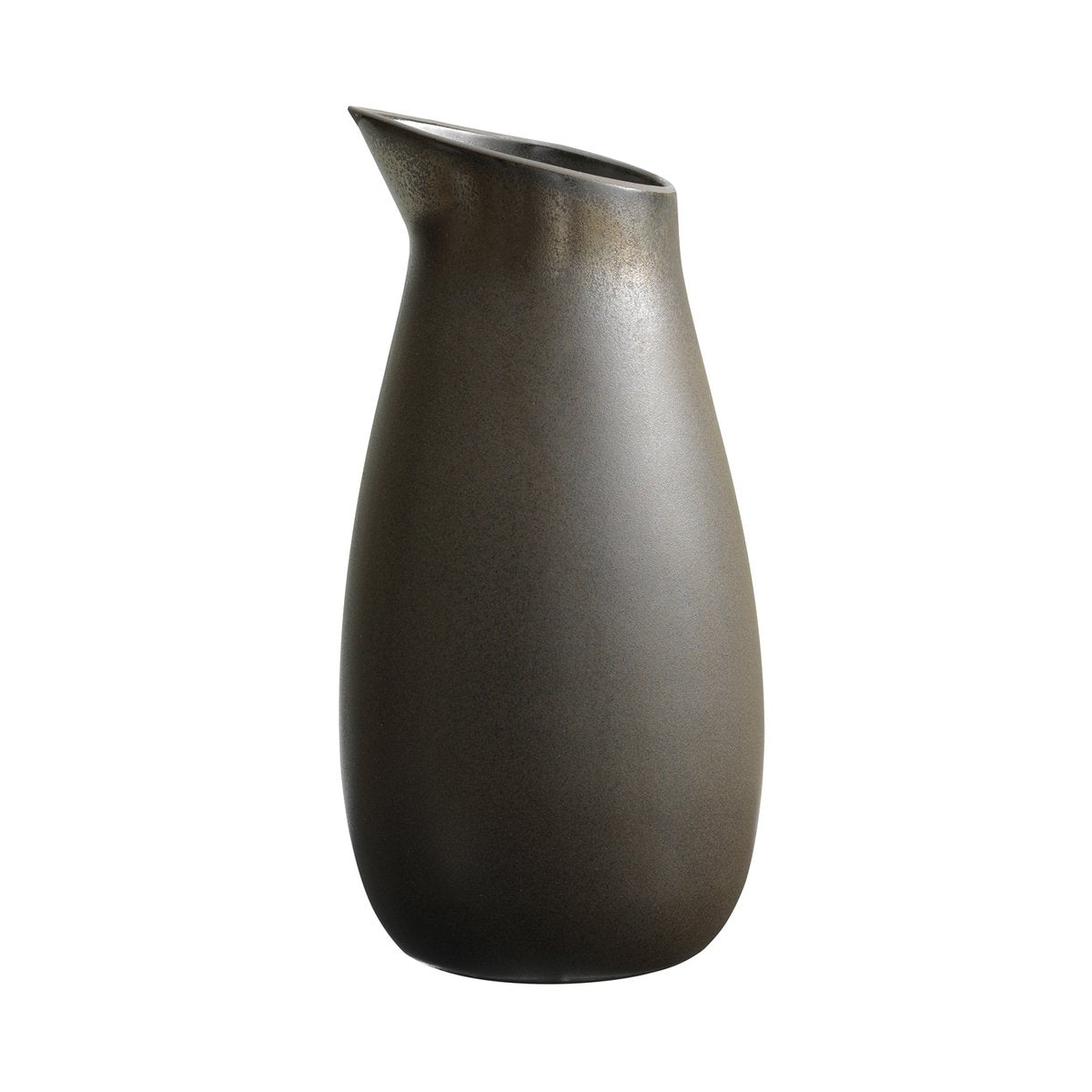 Aida Raw water carafe stoneware 1.2 l metallic brown