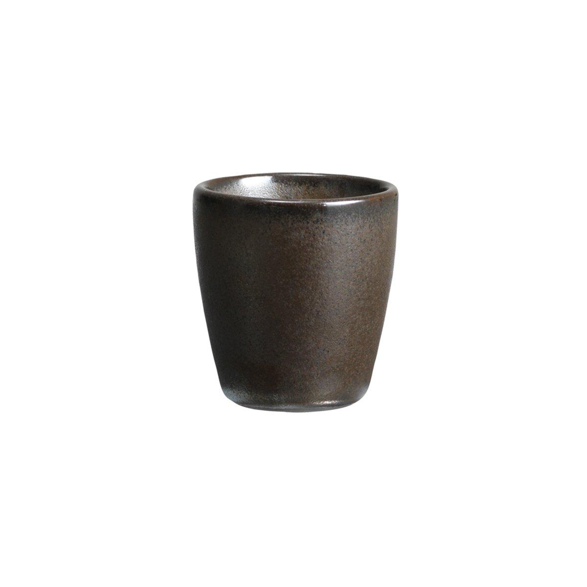 Aida Raw egg cup stoneware metallic brown