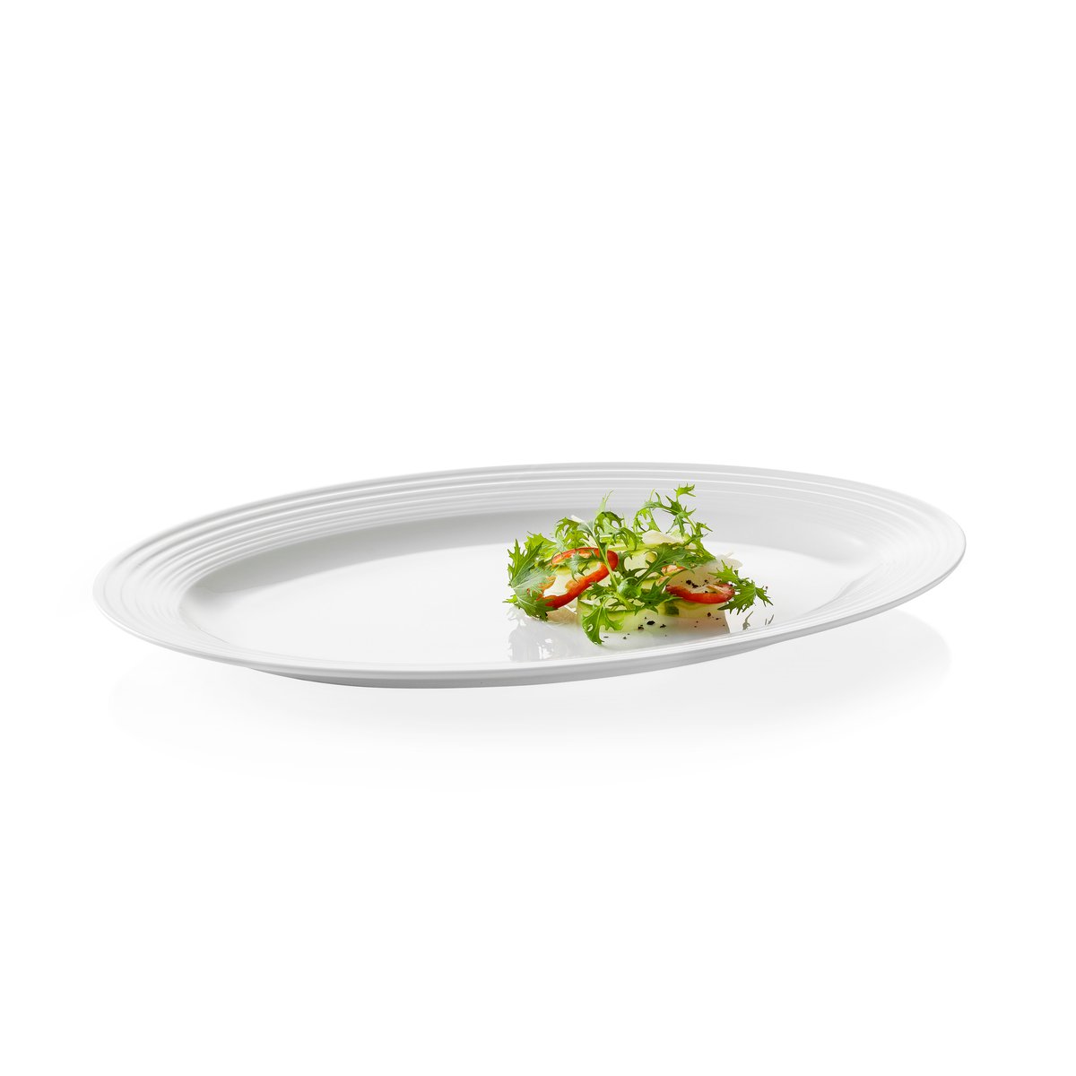 Aida Passion oval serving plate white