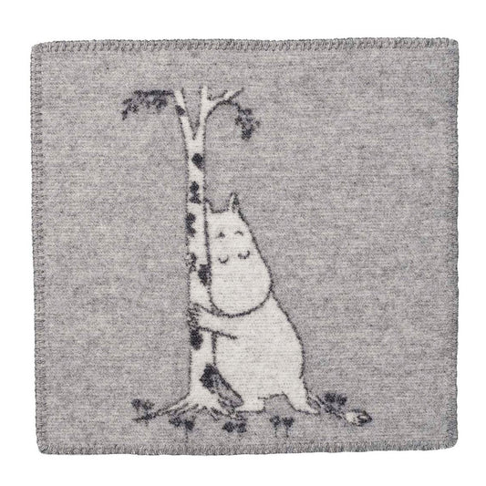 Klippan Yllefabrik Moomin Tree Hug picnic blanket grey