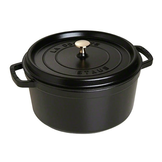 STAUB Staub runder Topf aus Gusseisen 6,7 l Schwarz