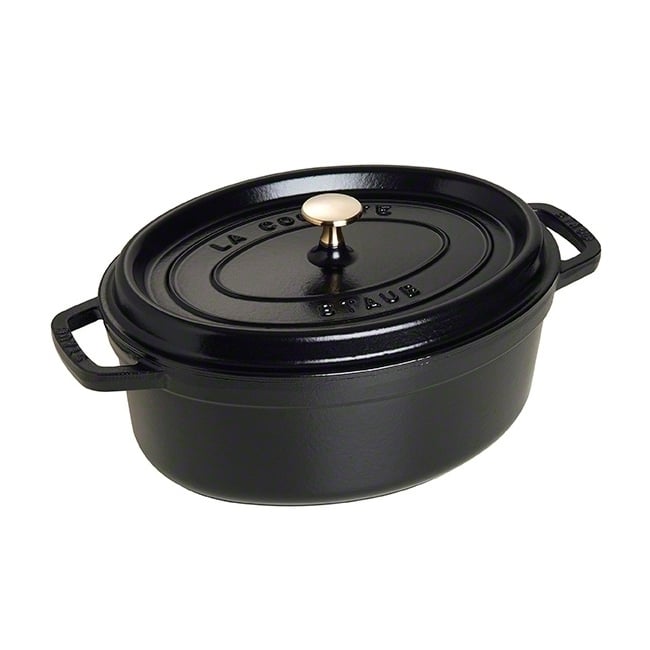 STAUB Staub oval casserole dish 4.2 l black