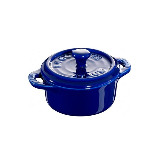 STAUB Staub runder Minitopf 0,2 l Blau