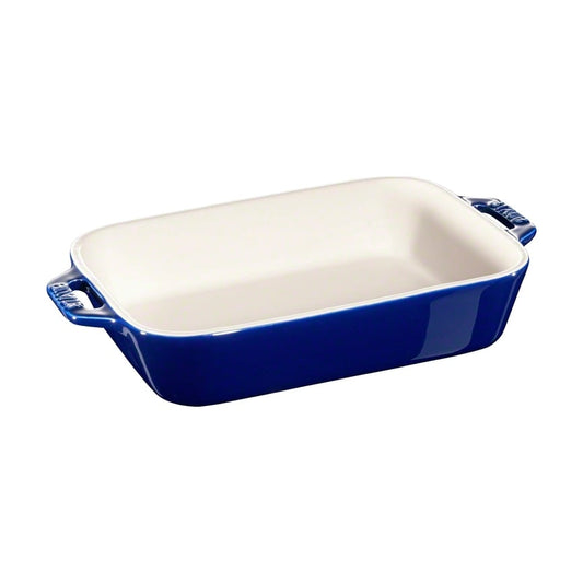 STAUB Staub rechteckige Ofenform 20  x  16cm Blau