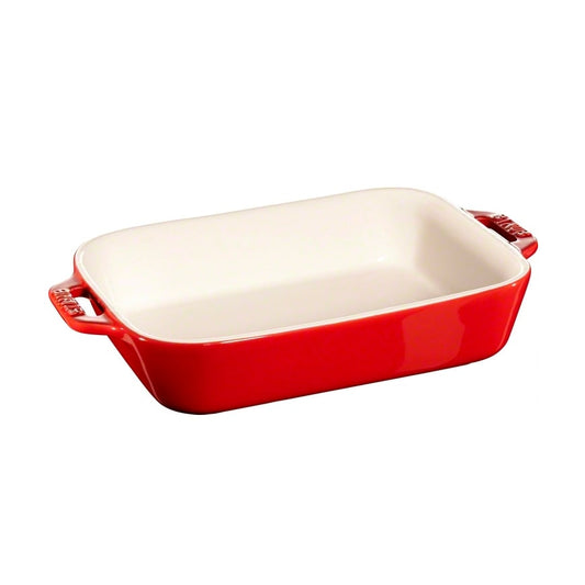 STAUB Staub rechteckige Ofenform 20  x  16cm Rot