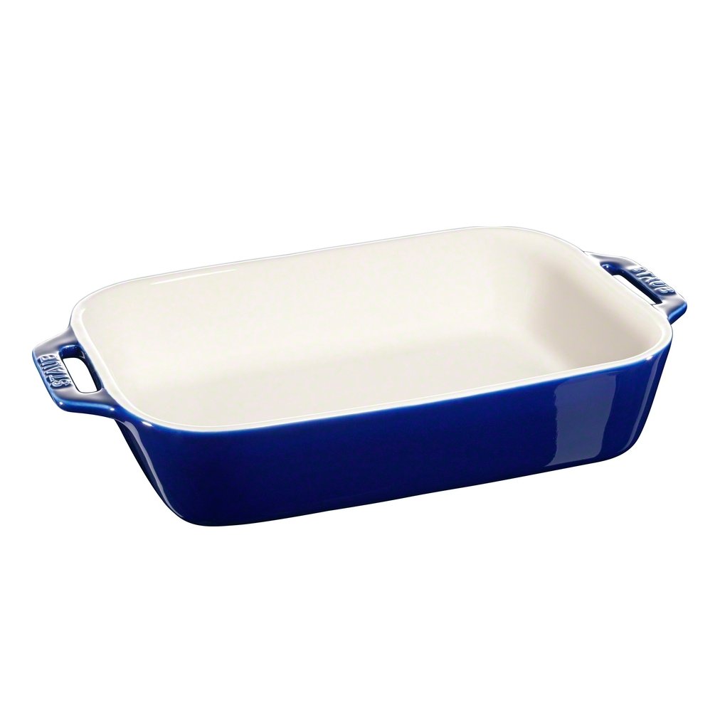 STAUB Staub rechteckige Ofenform 27  x  20cm Blau