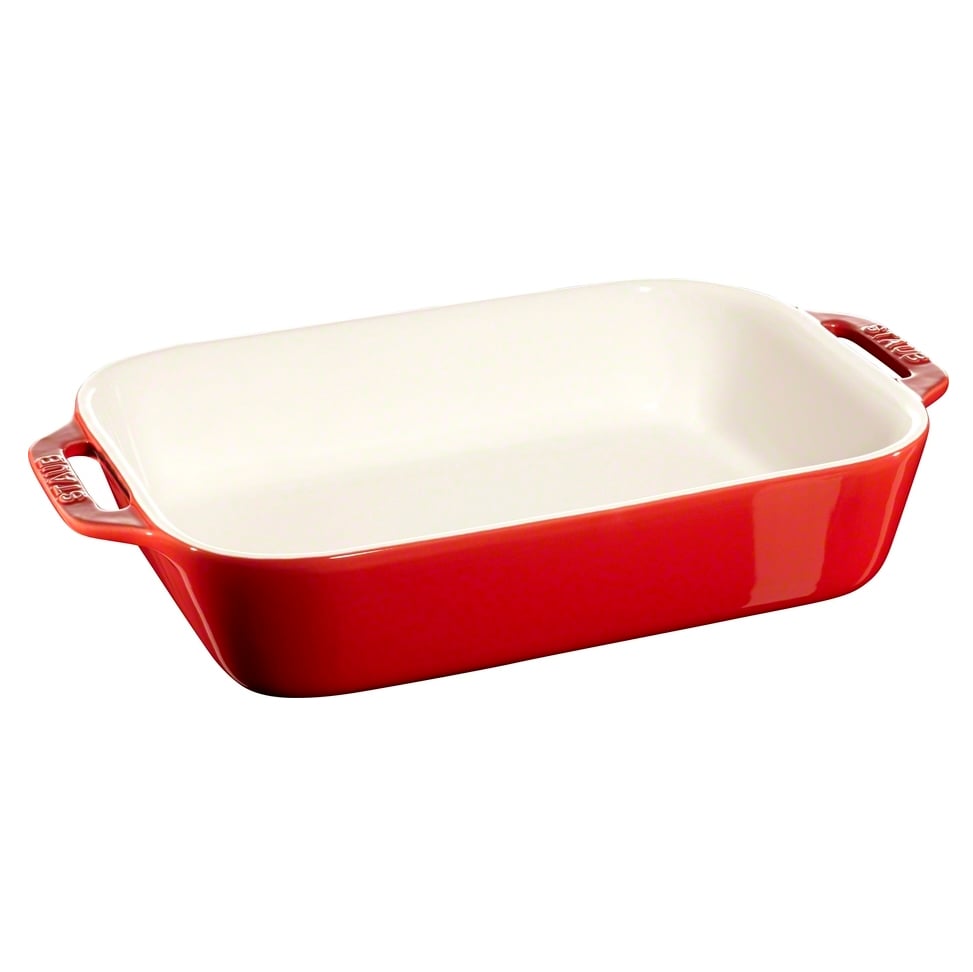 STAUB Staub rechteckige Ofenform 27  x  20cm Rot