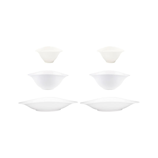 Villeroy & Boch Vapiano Schalentrio 6er Pack Weiß