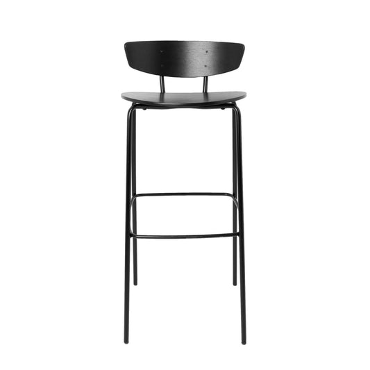 ferm LIVING Herman barstool high Black