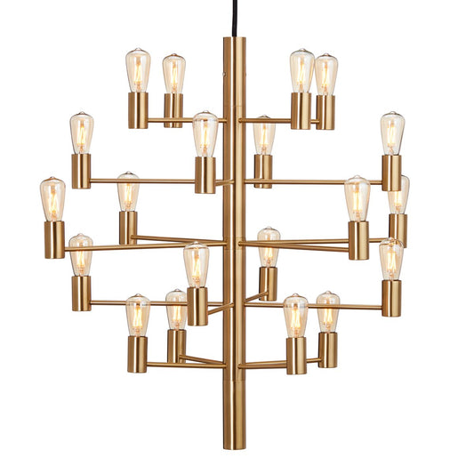 Herstal Manola 20 Kronleuchter Satin brass