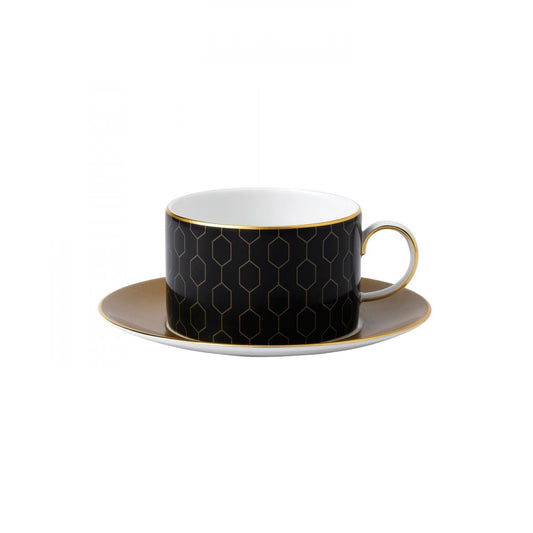 Wedgwood Arris teacup with saucer honeycomb