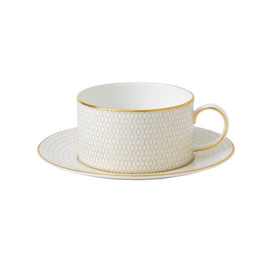 Wedgwood Arris teacup with saucer white