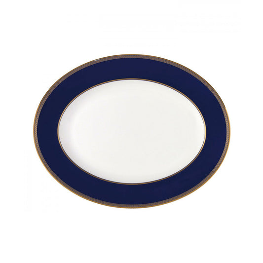 Wedgwood Renaissance Gold ovalt serveringsfat 35 cm