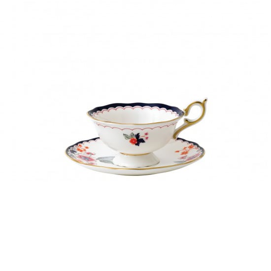 Wedgwood Wonderlust small teacup with saucer jasmine bloom