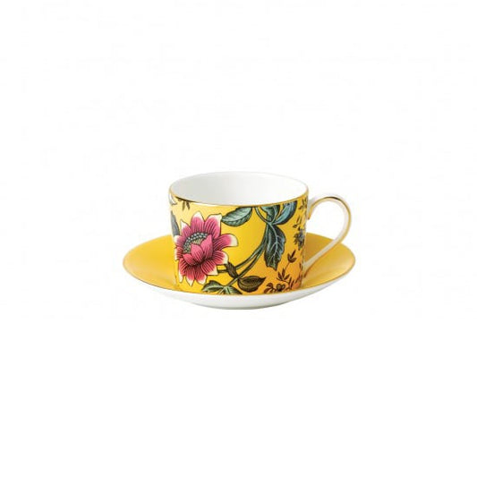 Wedgwood Wonderlust kopp med fat yellow tonquin