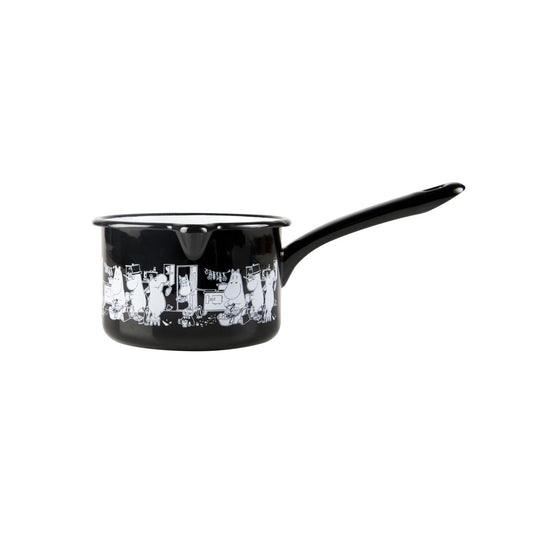 Muurla Moomin enamel sauce pan 0.8 L Moominfamiljen