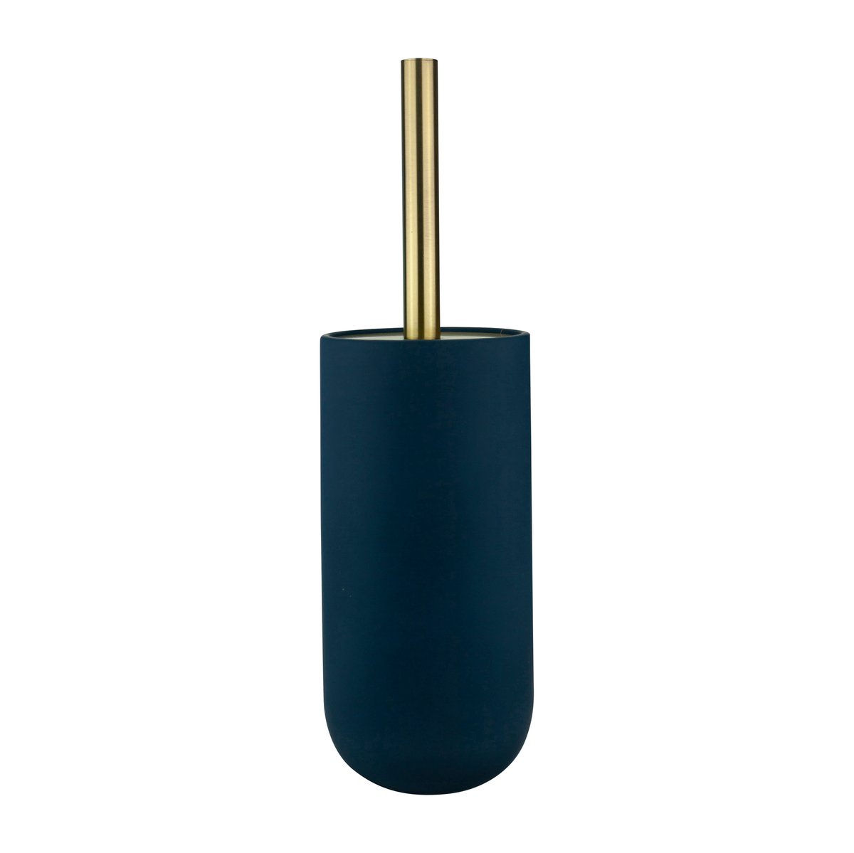 Mette Ditmer Lotus ceramic toilet brush Midnight blue