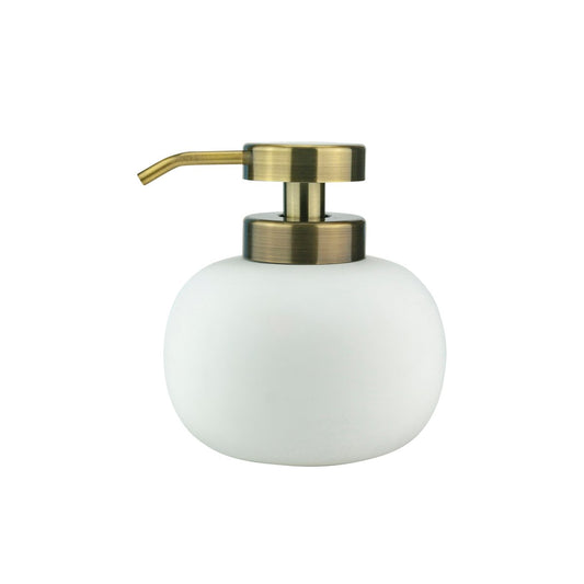 Mette Ditmer Lotus soap dispenser low white