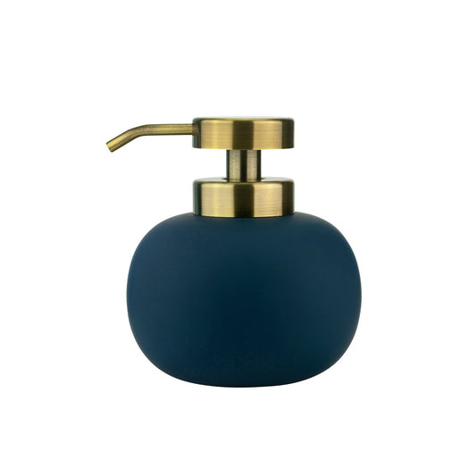 Mette Ditmer Lotus soap dispenser low midnight blue