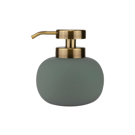 Mette Ditmer Lotus soap dispenser low Frost green