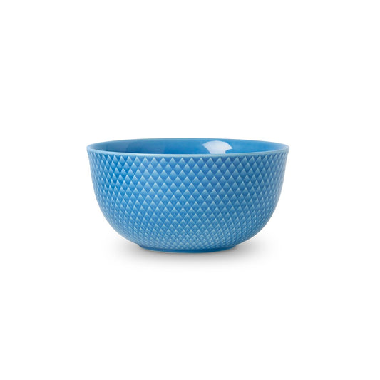 Lyngby Porcelæn Rhombe Servierschale Ø 17,5cm Blau