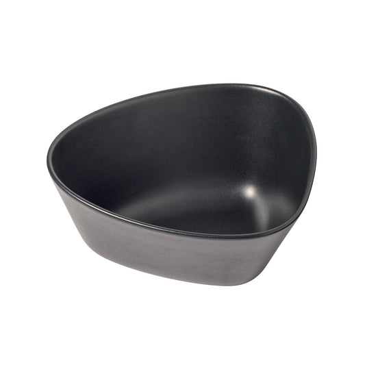 LIND DNA Curve Stoneware bowl M 20x22 cm black