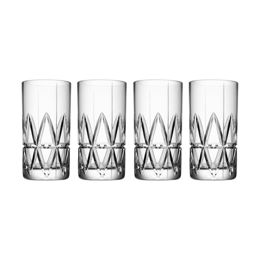 Orrefors Peak highball glas 4-pack 37 cl