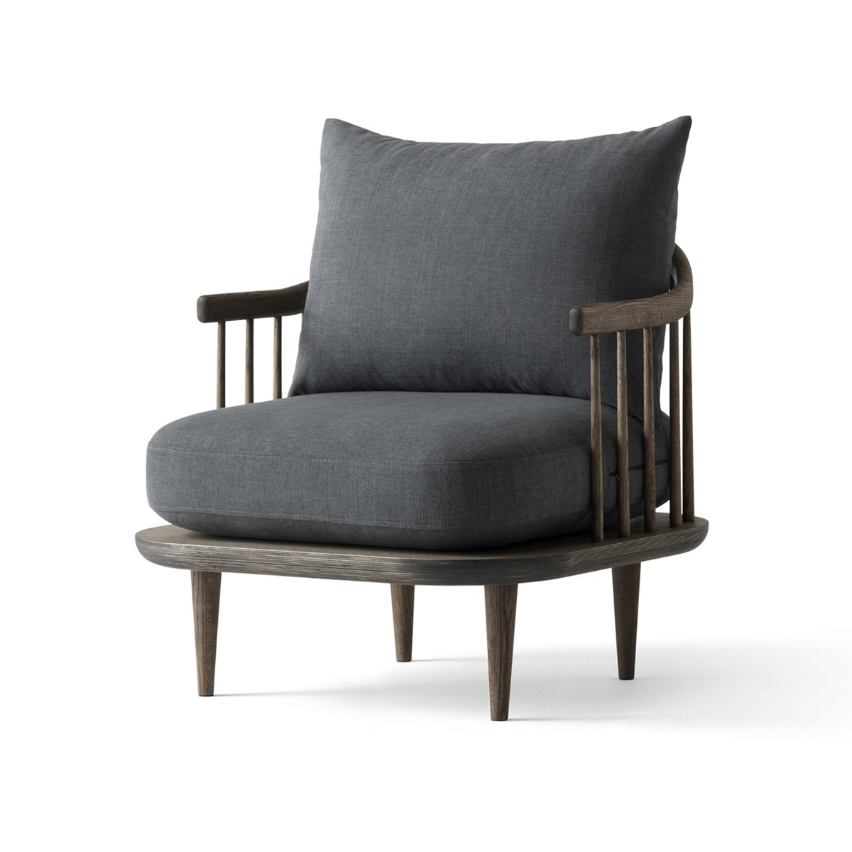 &Tradition Fly Chair SC10 Smoked oak. dark grey