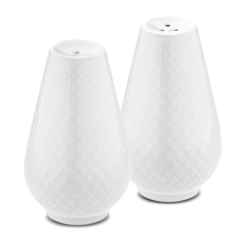 Lyngby Porcelæn Rhombe salt & pepparset White