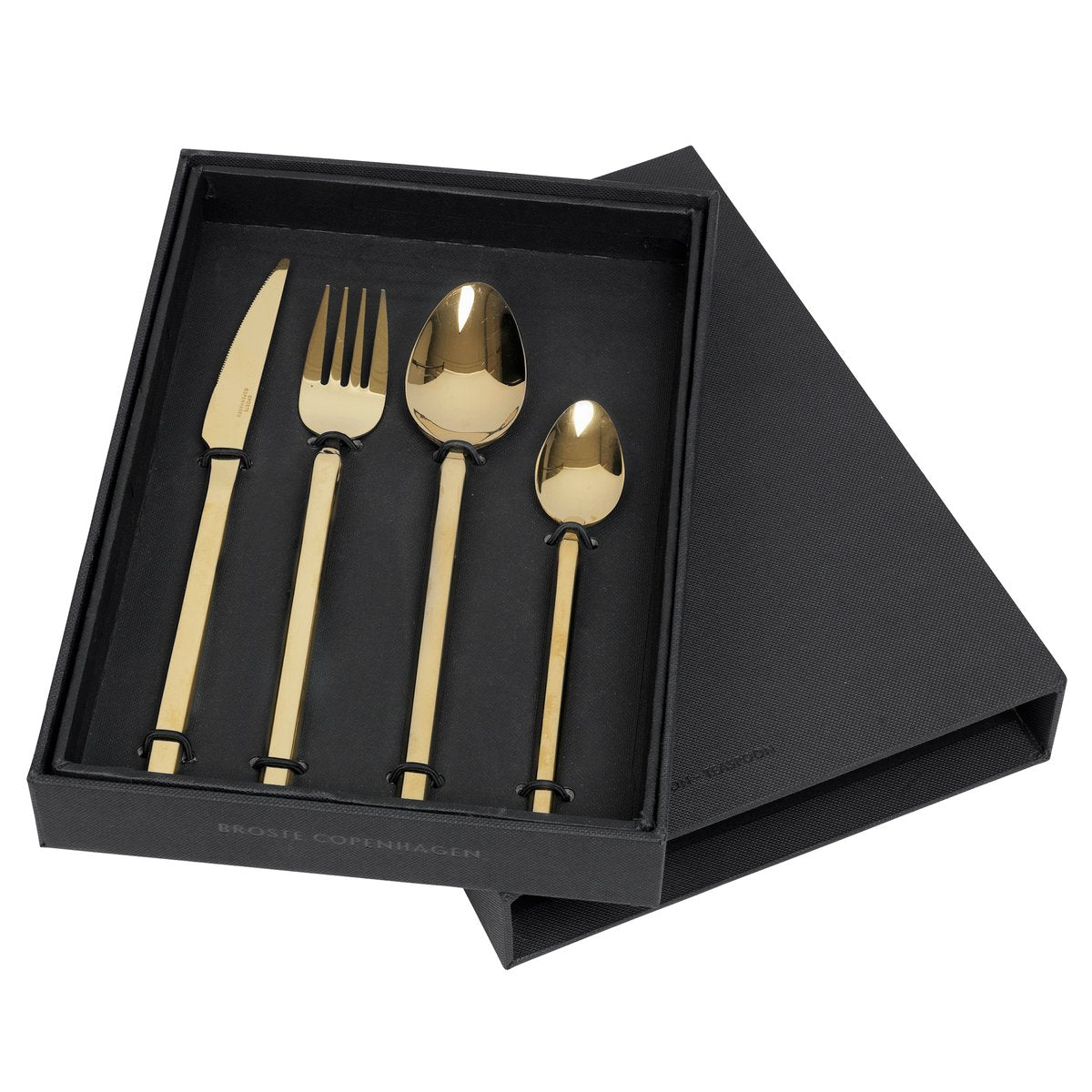 Broste Copenhagen Tvis bestickset 4 delar Titanium rose gold