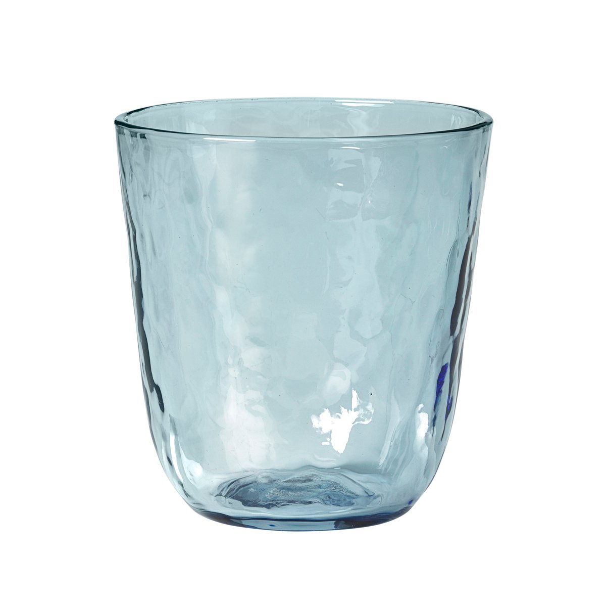 Broste Copenhagen Hammered dryckesglas 33,5 cl Blå