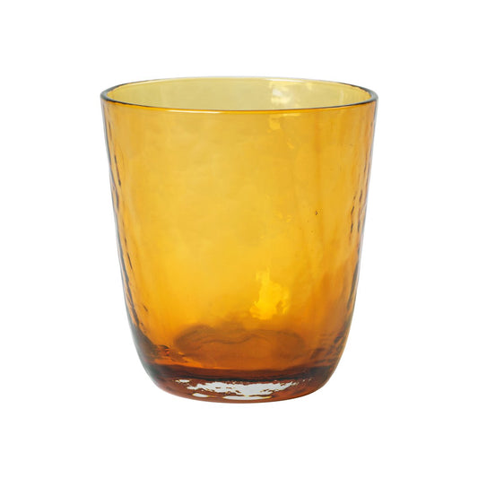 Broste Copenhagen Hammered dryckesglas 33,5 cl Amber