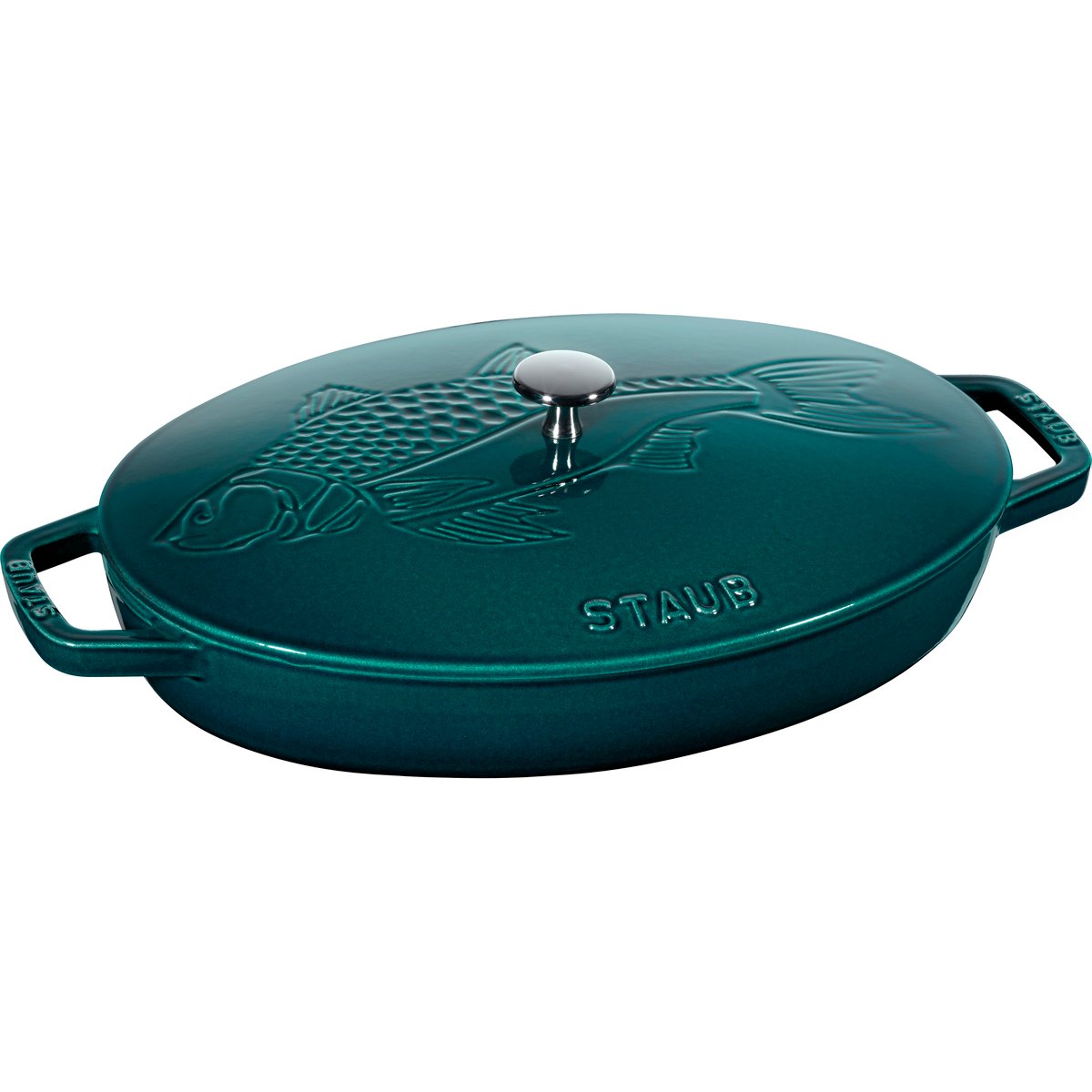 STAUB La Mer ovaler Topf, drei Lagen Emaille 32cm