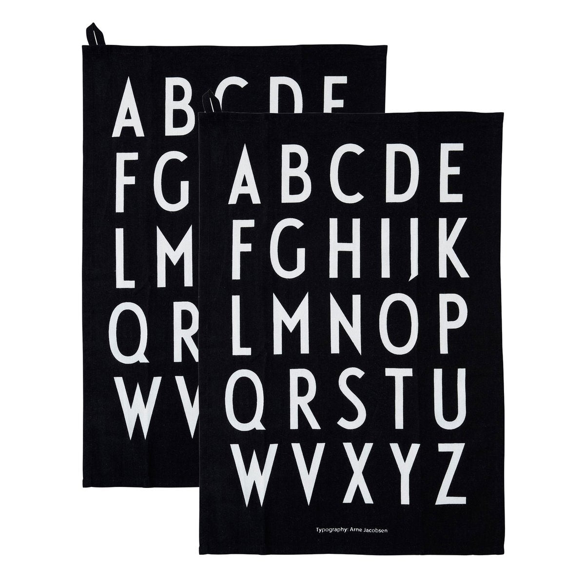 Design Letters Design Letters kökshandduk 40x60 cm 2-pack Svart