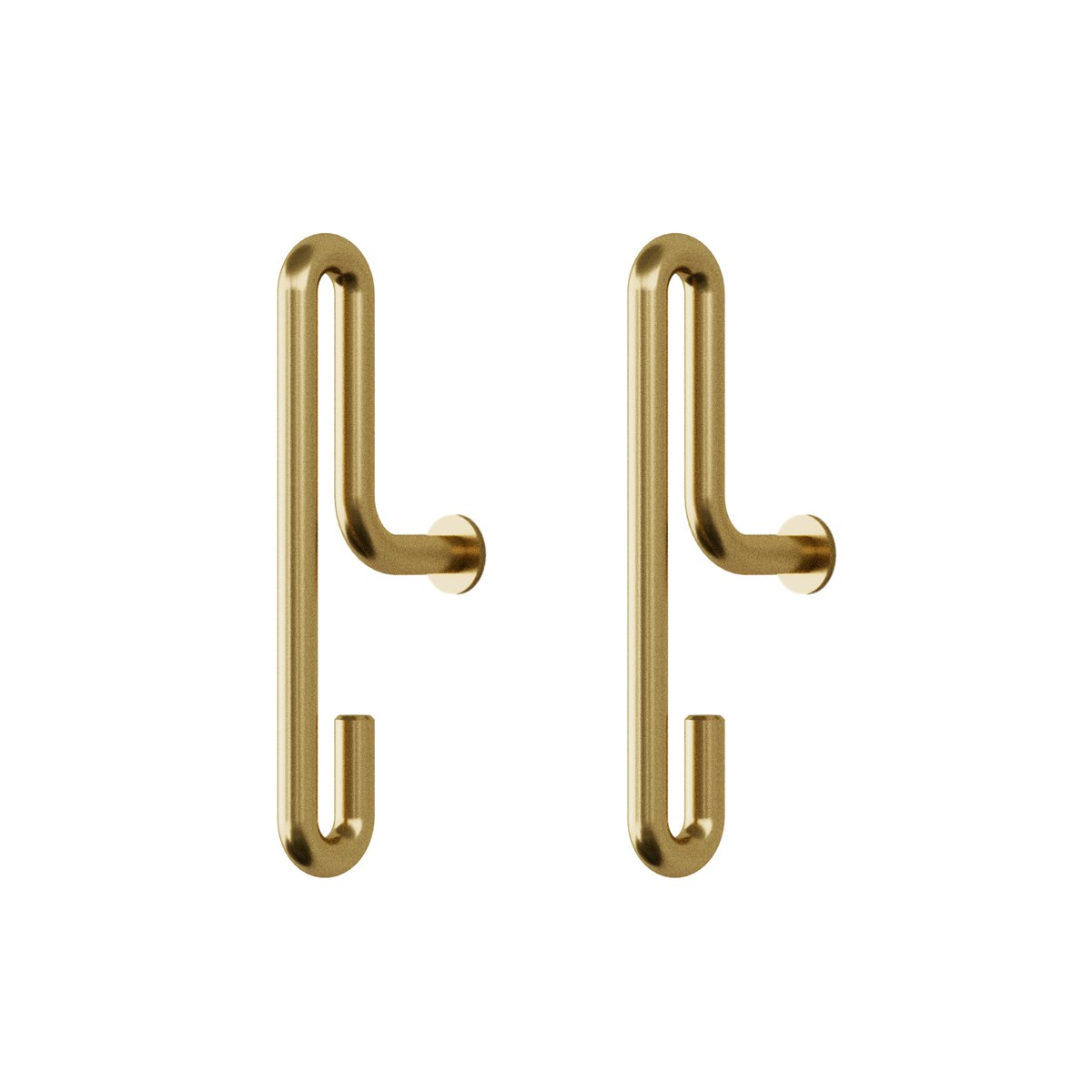 MOEBE Moebe wall hook small 2- pack matte gold