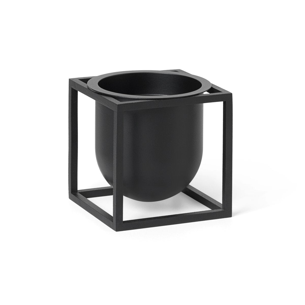 Audo Copenhagen Kubus flower pot 10 cm Black