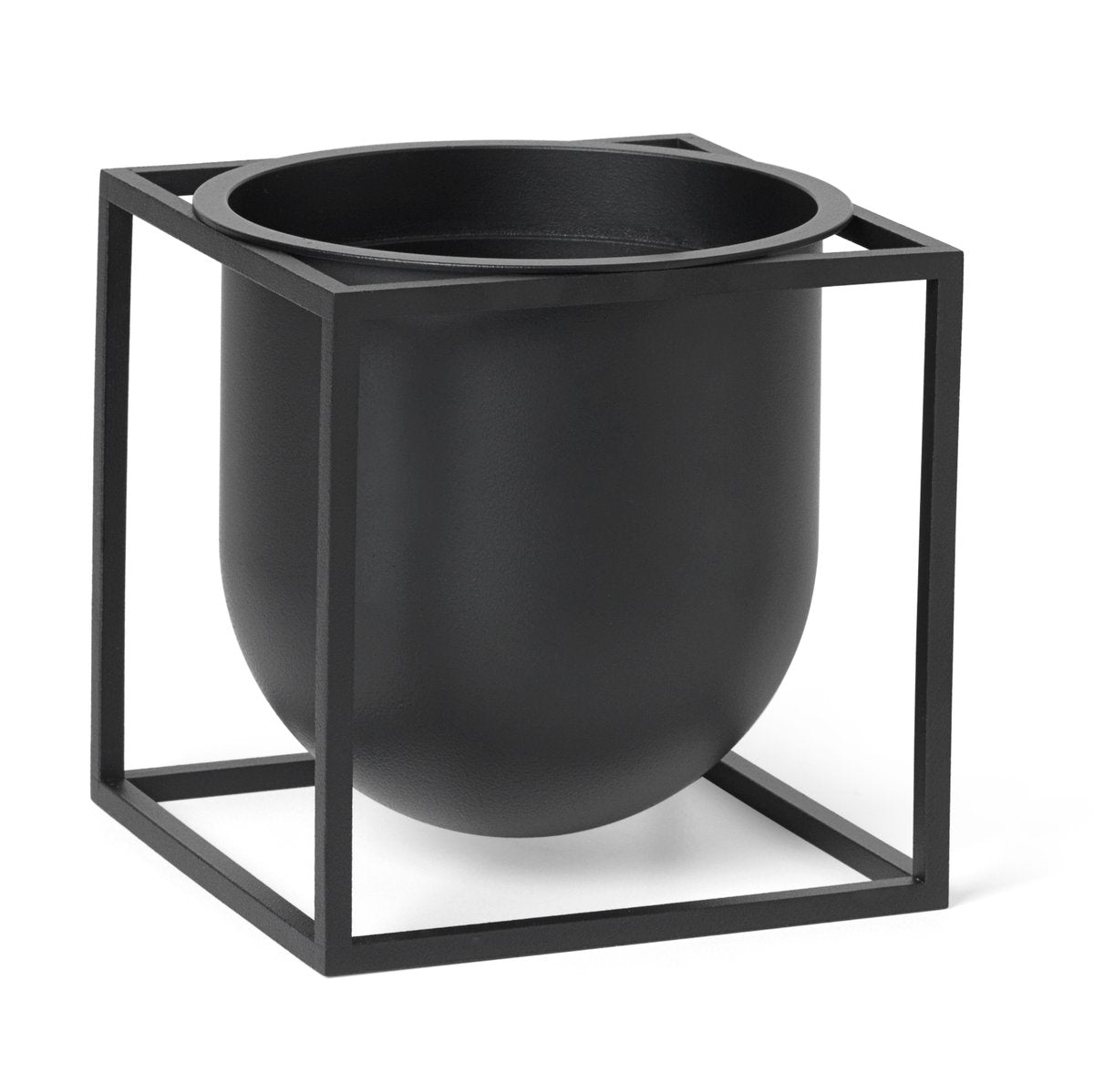 Audo Copenhagen Kubus flower pot 14 cm Black