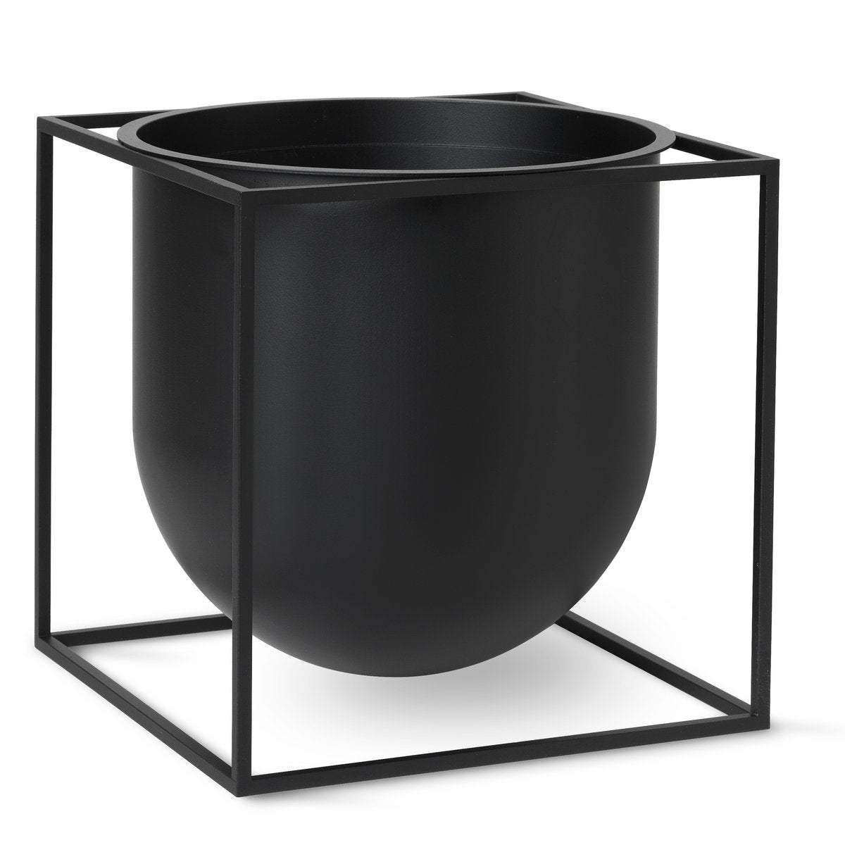 Audo Copenhagen Kubus flower pot 23 cm Black