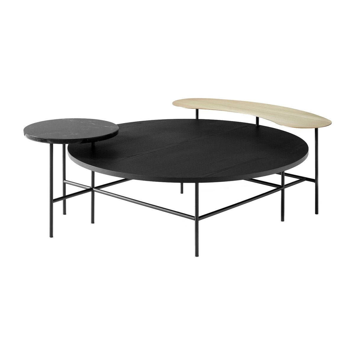 &Tradition Palette coffee table JH25 Black-black